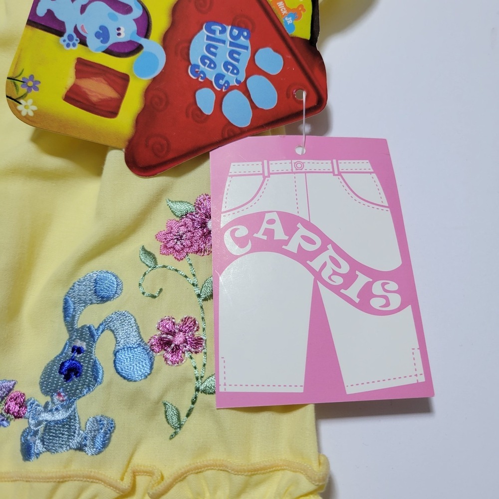 Vintage 2003 Y2K Blues Clues Embroidered Shirt Blue And Periwinkle Cat Size 4T - Picture 4 of 7